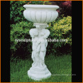 2019 popular western style custom hand carved stone flowerpots for home garden